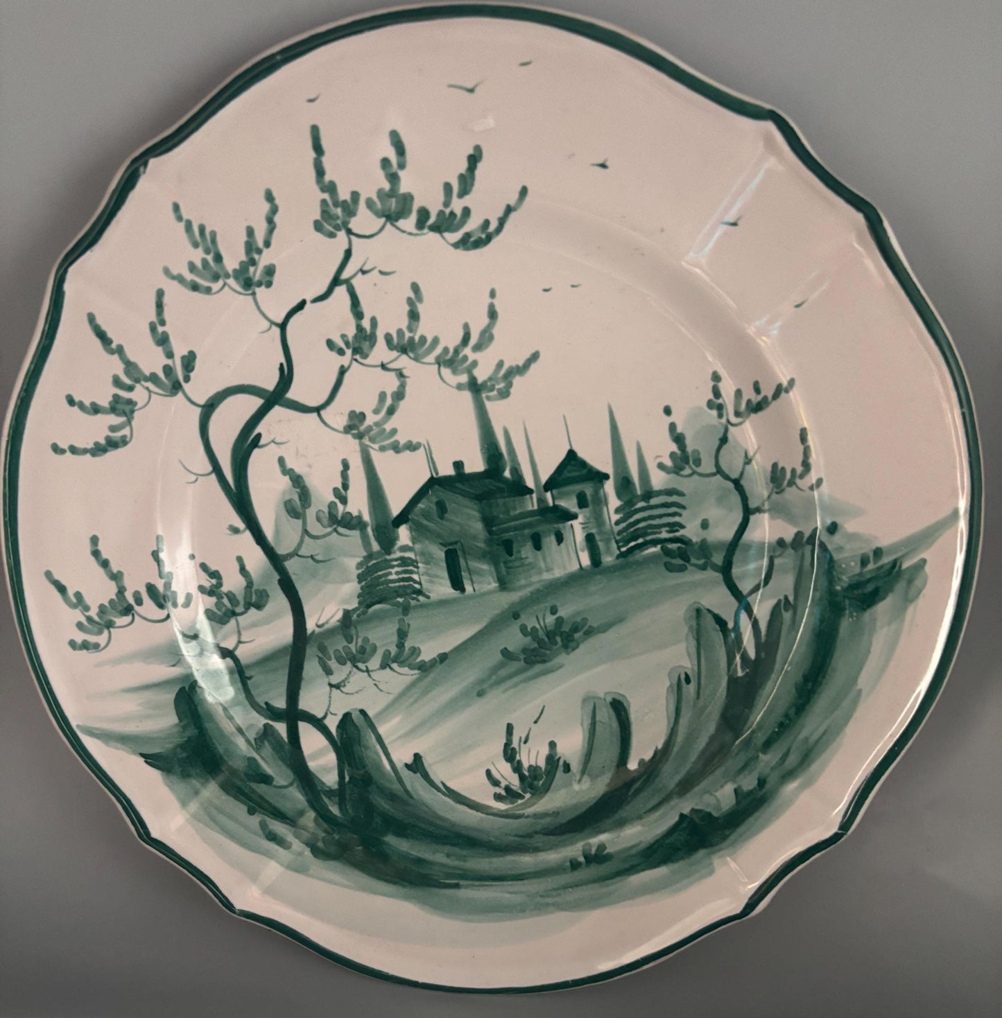 Vintage Italy Pleasant Valley Pottery Plate Hand Painted Majolica Pottery Lover Antiques and Vintage