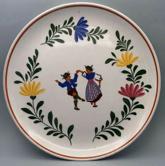 S.B. Alpine Ironstone Peasant Ware Dinner Plate Made in Germany Lover Antiques and Vintage