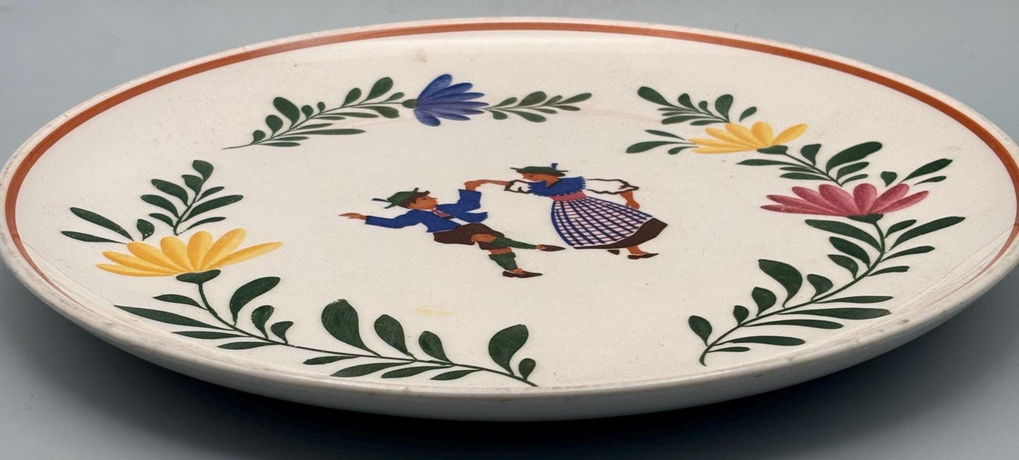 S.B. Alpine Ironstone Peasant Ware Dinner Plate Made in Germany Lover Antiques and Vintage
