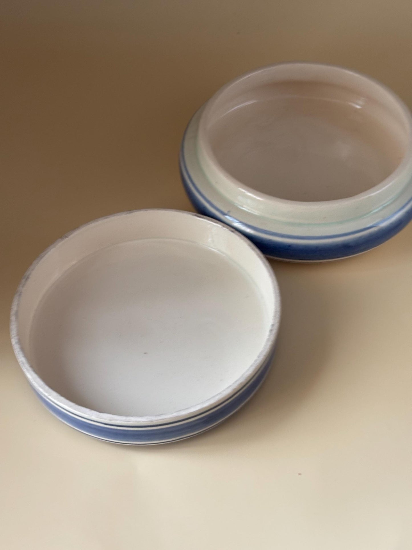 Vintage Delft Candy Dish Trinket Box with Lid Lover Antiques and Vintage
