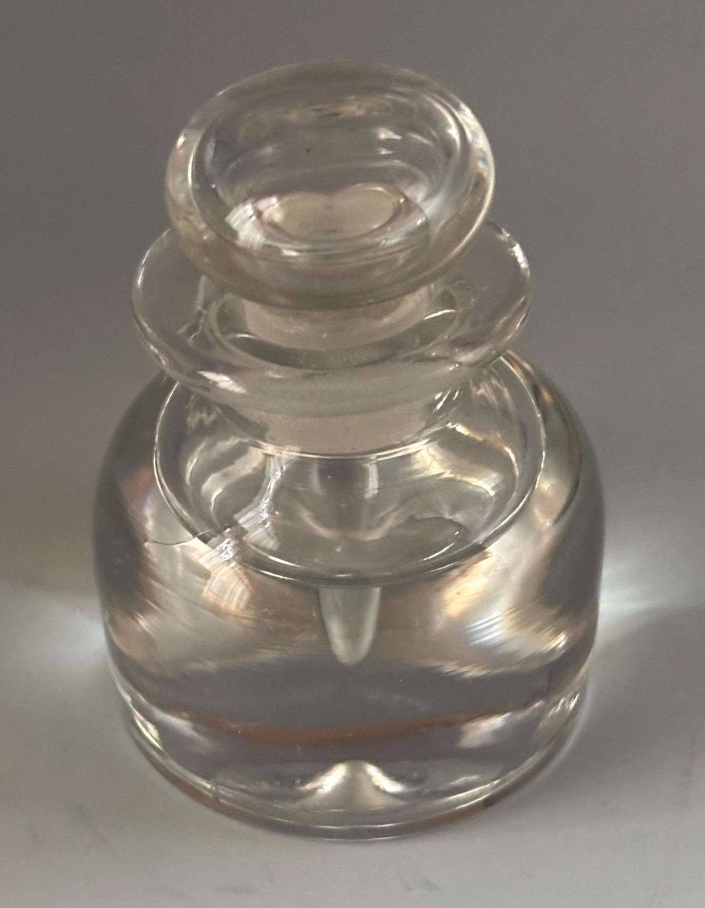 Vintage Pairpoint Glass Inkwell Decanter with Stopper Lover Antiques and Vintage