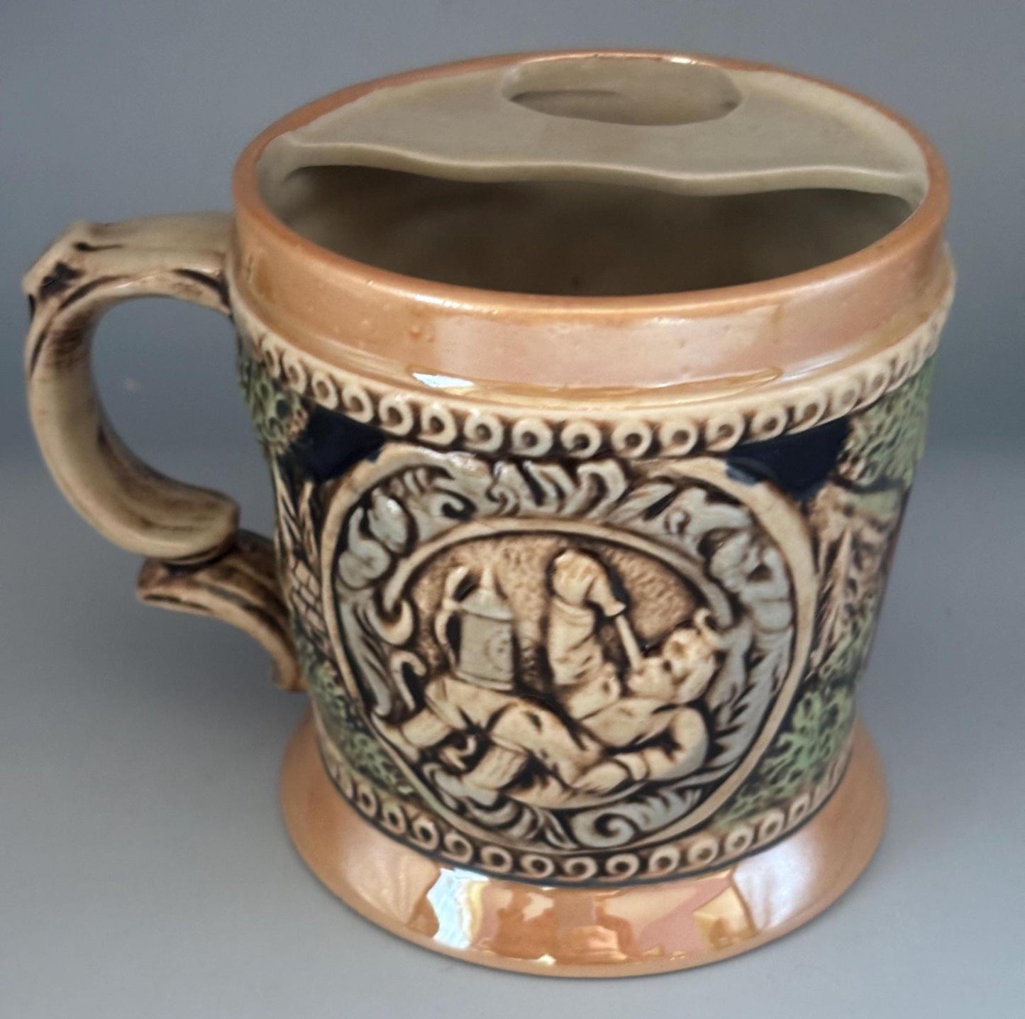 Vintage Mustache Cup Stein Mug Lover Antiques and Vintage