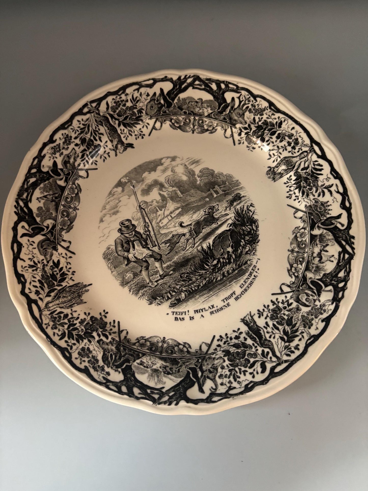 Antique Villeroy & Boch Porcelain Plate Made in Germany Mettlach SAAR Number 3 Lover Antiques and Vintage