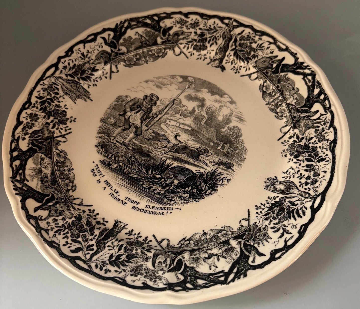 Antique Villeroy & Boch Porcelain Plate Made in Germany Mettlach SAAR Number 3 Lover Antiques and Vintage