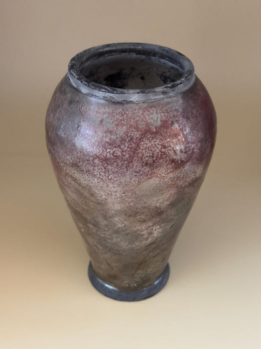 Antique Raku Pottery Vessel Signed Blue Moon NFLD Newfoundland Lover Antiques and Vintage