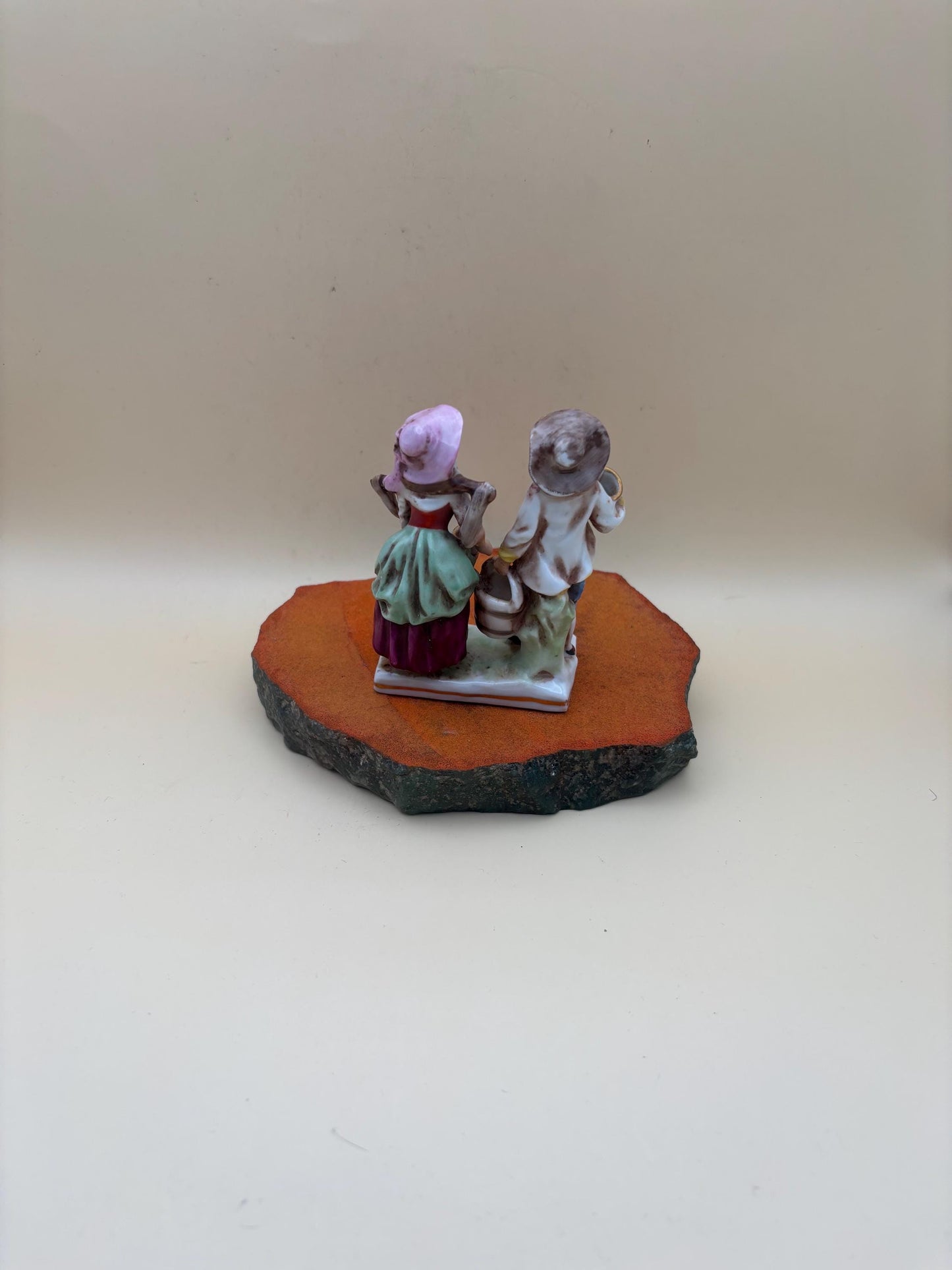 Antique AJ Uffrecht Porcelain Bisque Boy & Girl with Pails Figurine Lover Antiques and Vintage