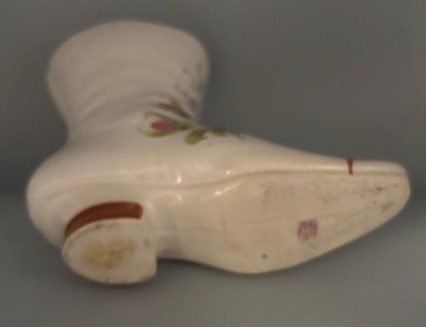 Vintage Porcelain Lace Up Boot Shoe Princess Slipper Lover Antiques and Vintage