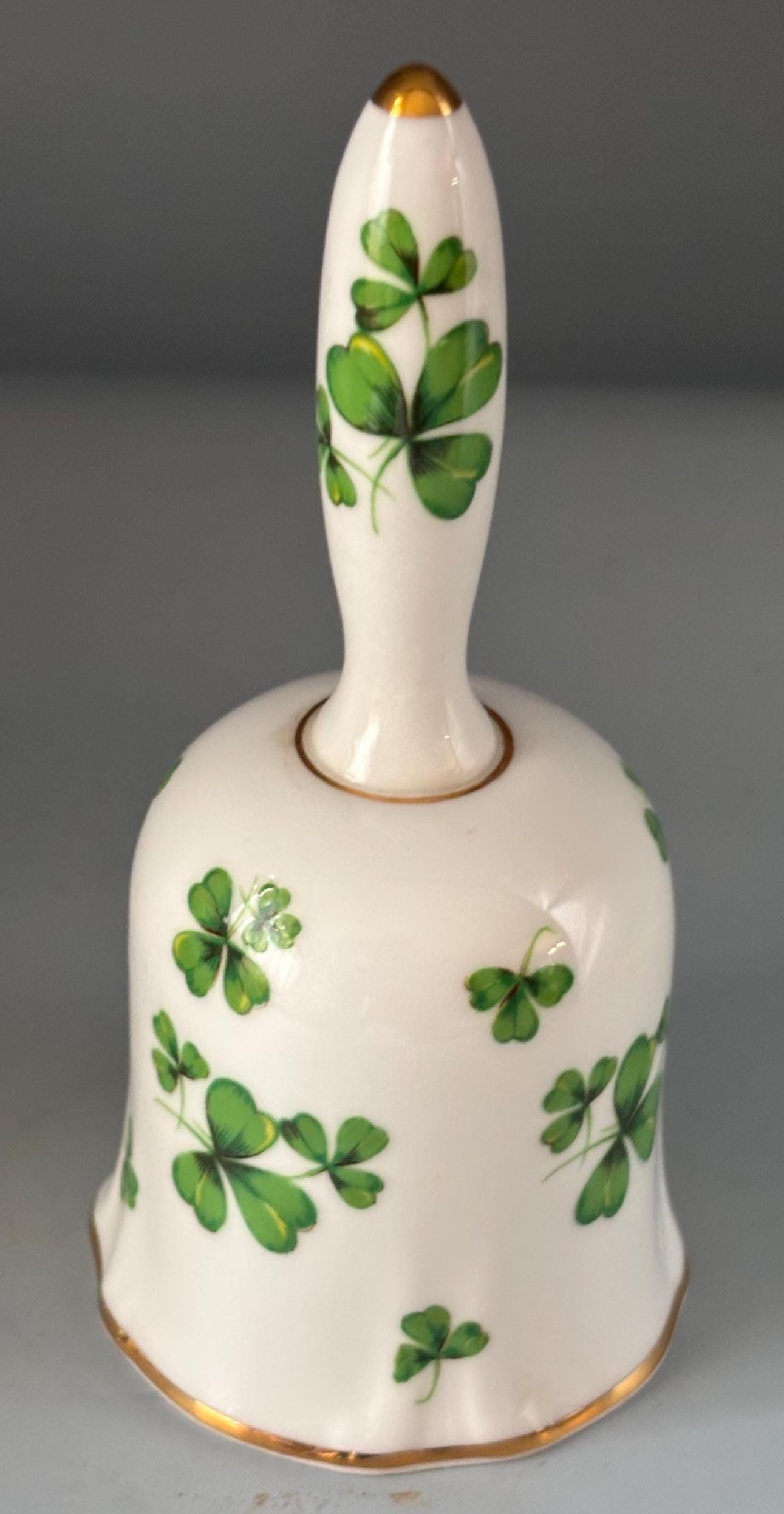 Vintage Shamrock Bell by Hammersley & Co. Bone China Made in England Lover Antiques and Vintage