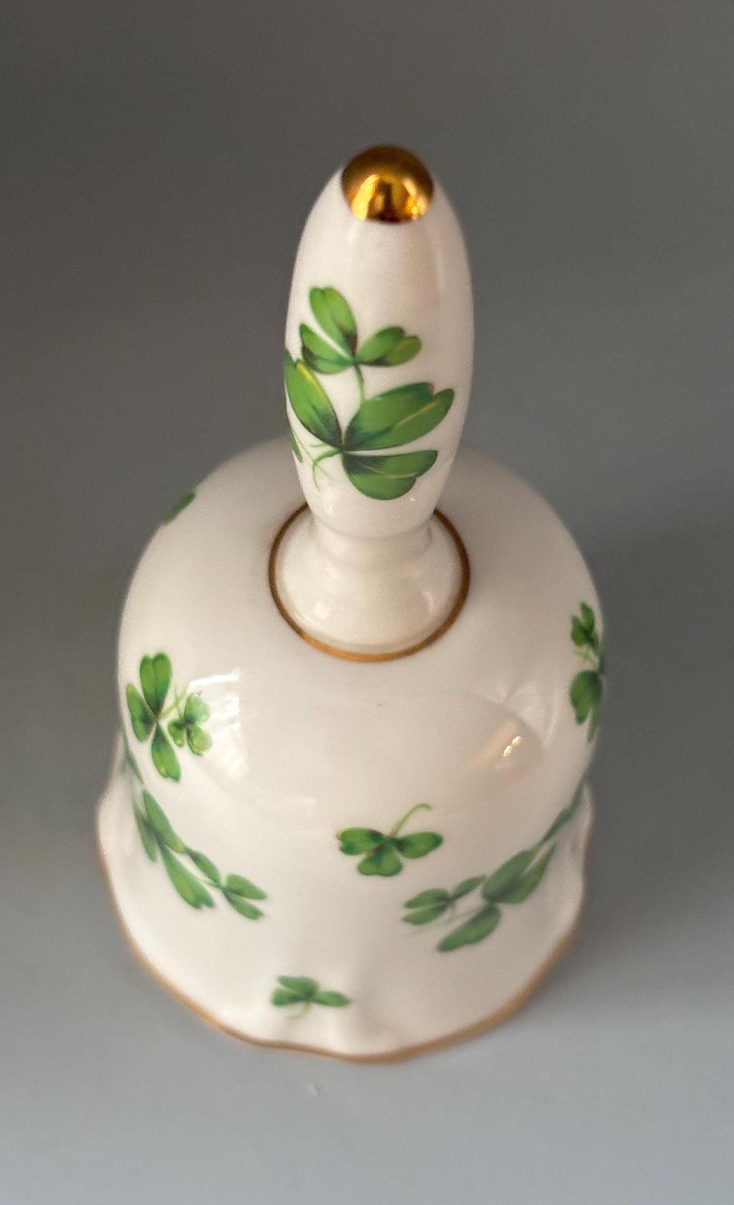 Vintage Shamrock Bell by Hammersley & Co. Bone China Made in England Lover Antiques and Vintage