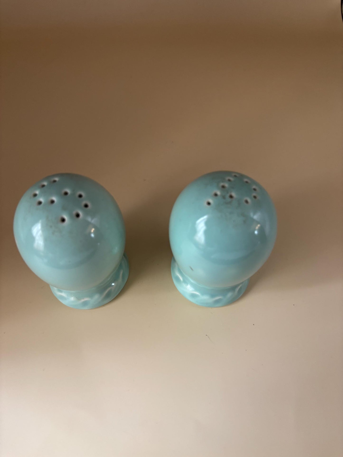 Vintage Hager Green Salt & Pepper Shakers Lover Antiques and Vintage