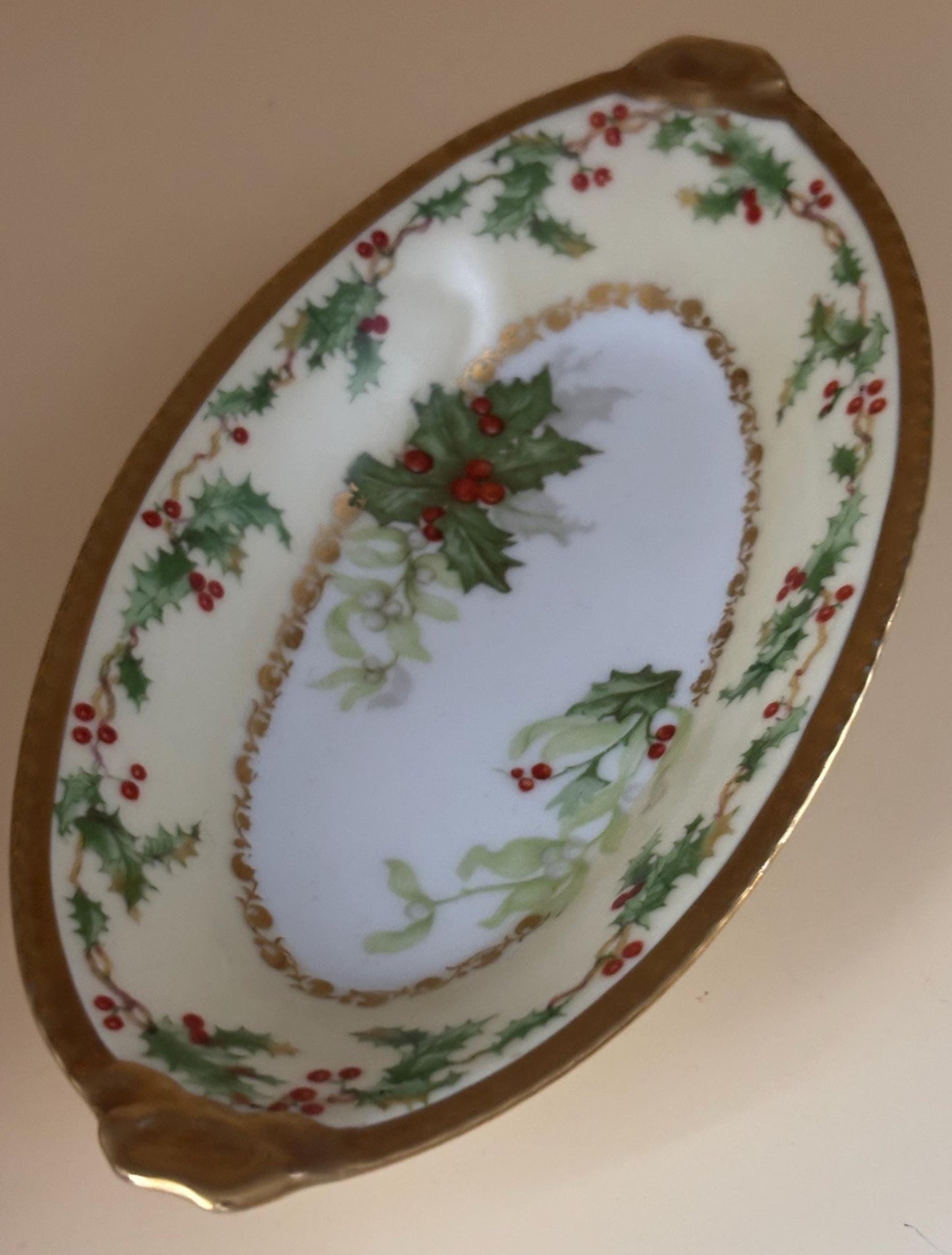 Antique Limoges Halle Berry Christmas Serving Dish Lover Antiques and Vintage