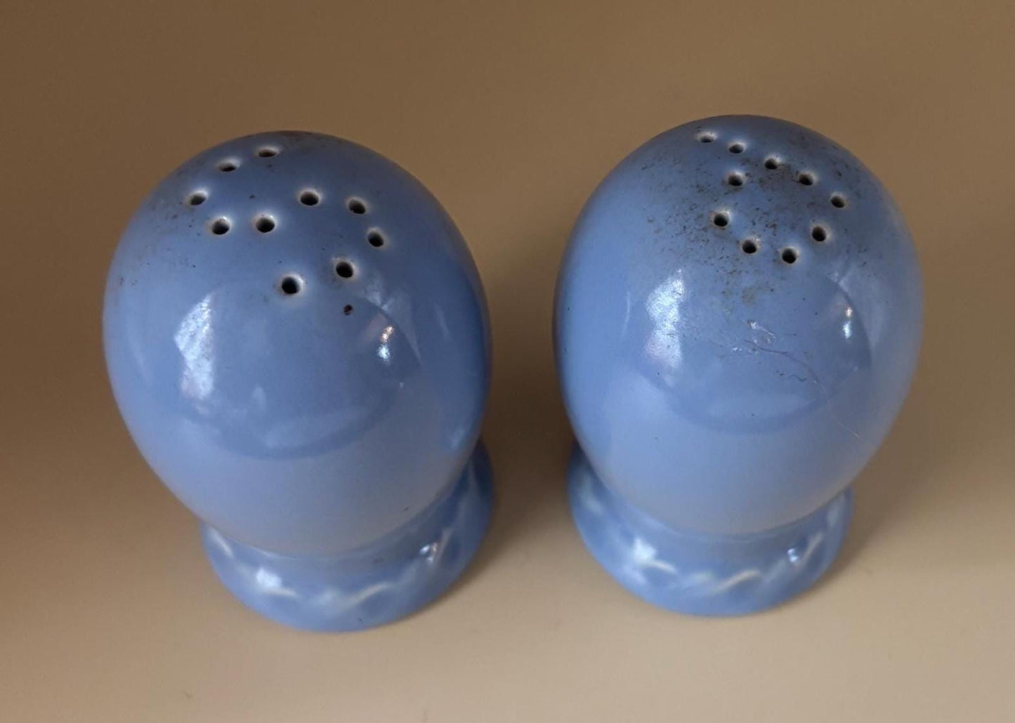 Vintage Hager Blue Salt & Pepper Shakers Lover Antiques and Vintage