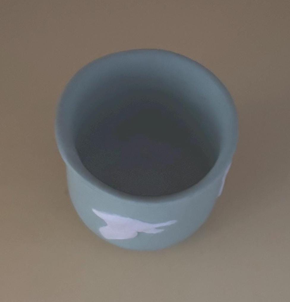 Vintage Green Pottery Planter or Votive Holder Lover Antiques and Vintage