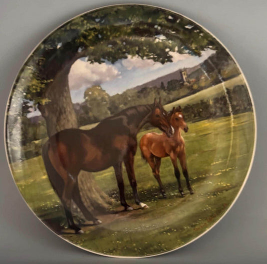 Vintage Spode English Thoroughbred Horse Plate #9254E Lover Antiques and Vintage