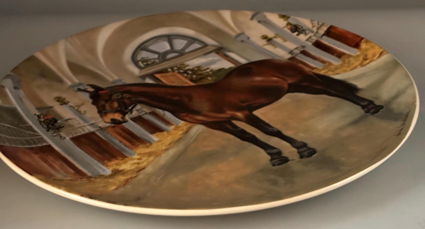 Vintage Spode American Quarterback Horse Plate #1155C Lover Antiques and Vintage