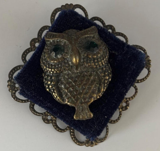 Vintage Owl Pin Brooch Lover Antiques and Vintage