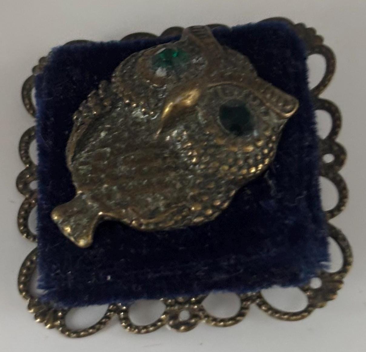 Vintage Owl Pin Brooch Lover Antiques and Vintage