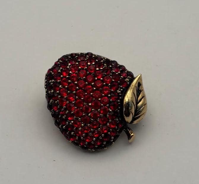 Vintage Monet Gold & Crystal Rhinestones Butterfly Pin Brooch Lover Antiques and Vintage