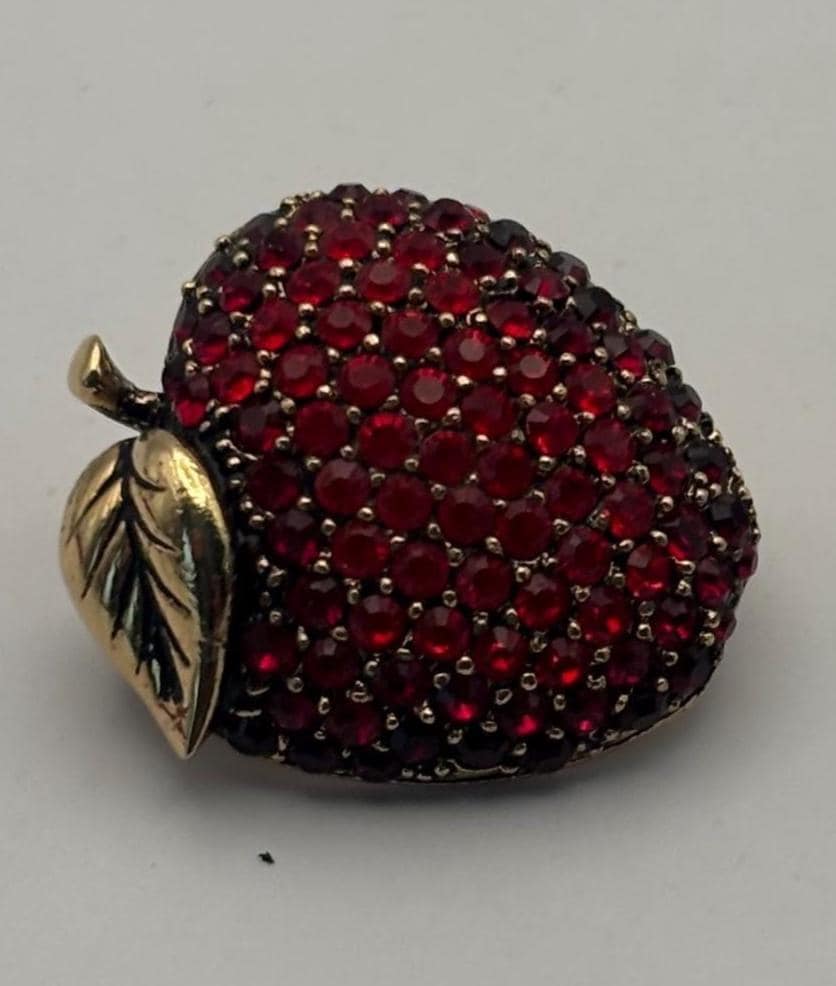 Vintage Monet Gold & Crystal Rhinestones Butterfly Pin Brooch Lover Antiques and Vintage