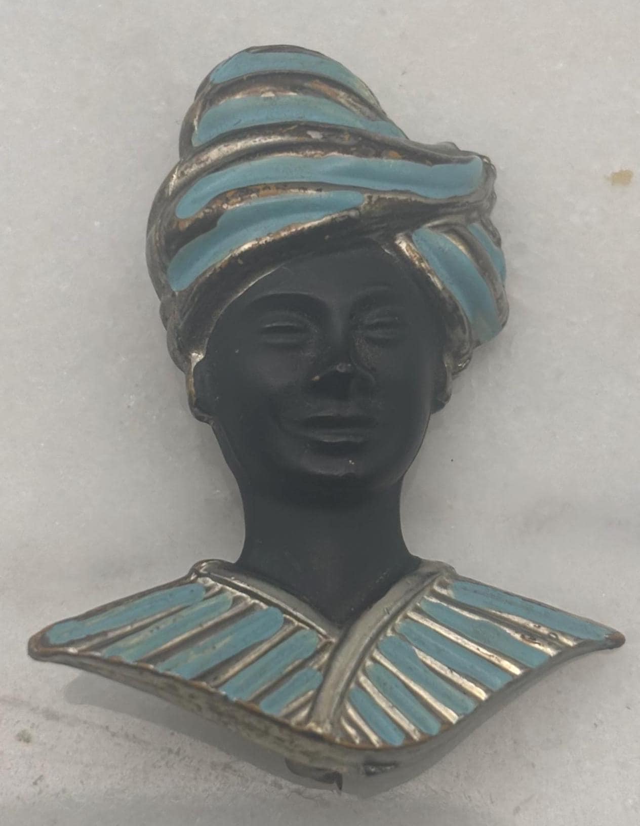 Vintage Blackamoor Brooch African American Jewelry Lover Antiques and Vintage