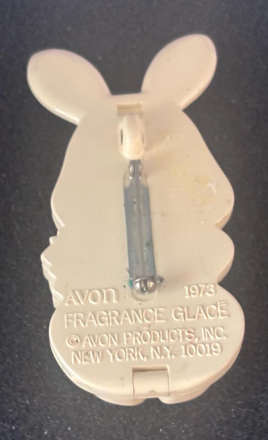Vintage Avon Rabbit Fragrance Pin Brooch Lover Antiques and Vintage