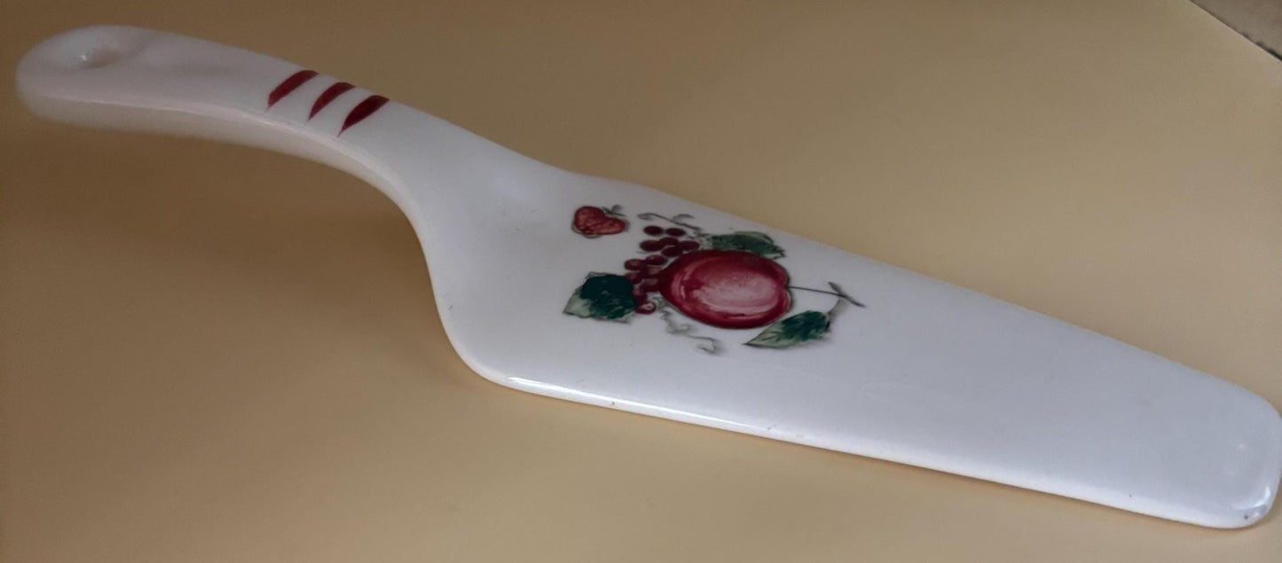 Vintage Ceramic Cake Server Lover Antiques Vintage