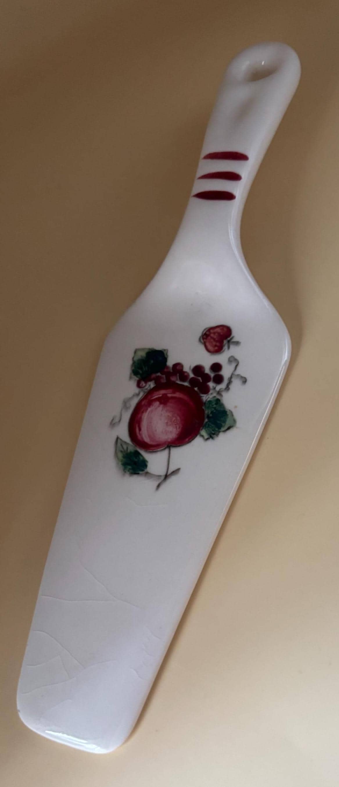 Vintage Ceramic Cake Server Lover Antiques Vintage
