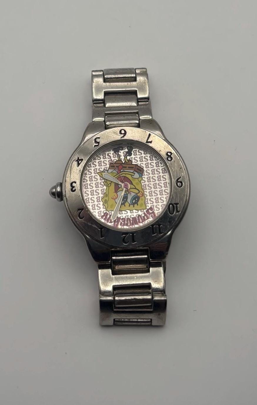 Vintage Sponge Bob Watch Lover Antiques and Vintage