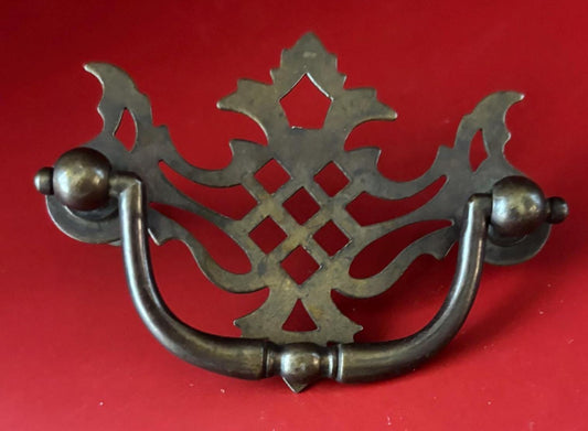 Antique Victorian Brass Eastlake Drawer Pull Angel Wing Desk Dresser Handles Drawer Pulls Hardware Lover Antiques and Vintage