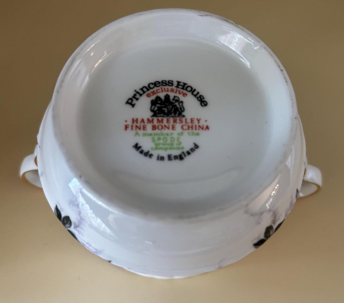 Vintage Princess House Sugar Bowl Hammersley Fine Bone China Made in England Lover Antiques and Vintage
