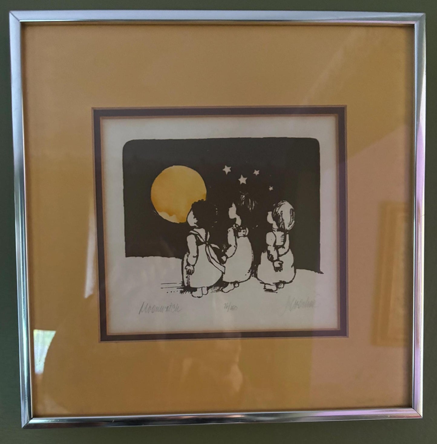 Vintage Moonwatch Print Signed and Numbered 76/150 Lover Antiques and Vintage
