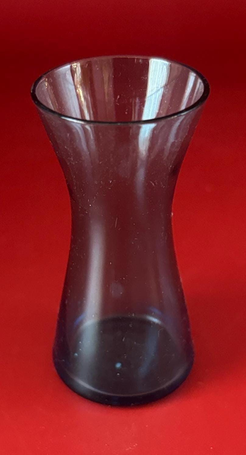 Vintage Blue Glass Vase Lover Antiques and Vintage