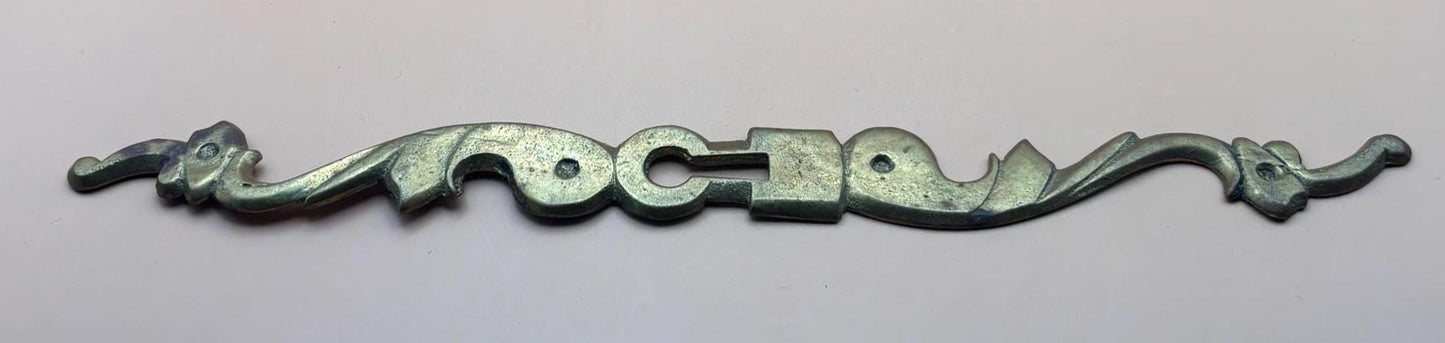 Vintage Solid Brass Escutcheon Keyhole Cover Plate Lover Antiques and Vintage