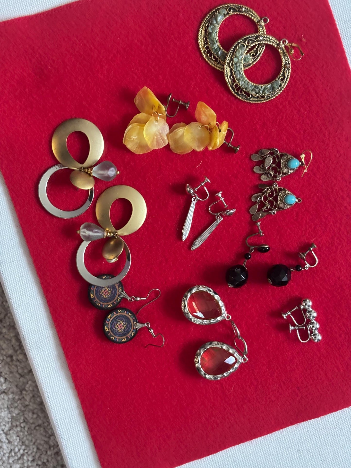 Vintage Earring Collection Bulk Jewelry Variety Lover Antiques and Vintage
