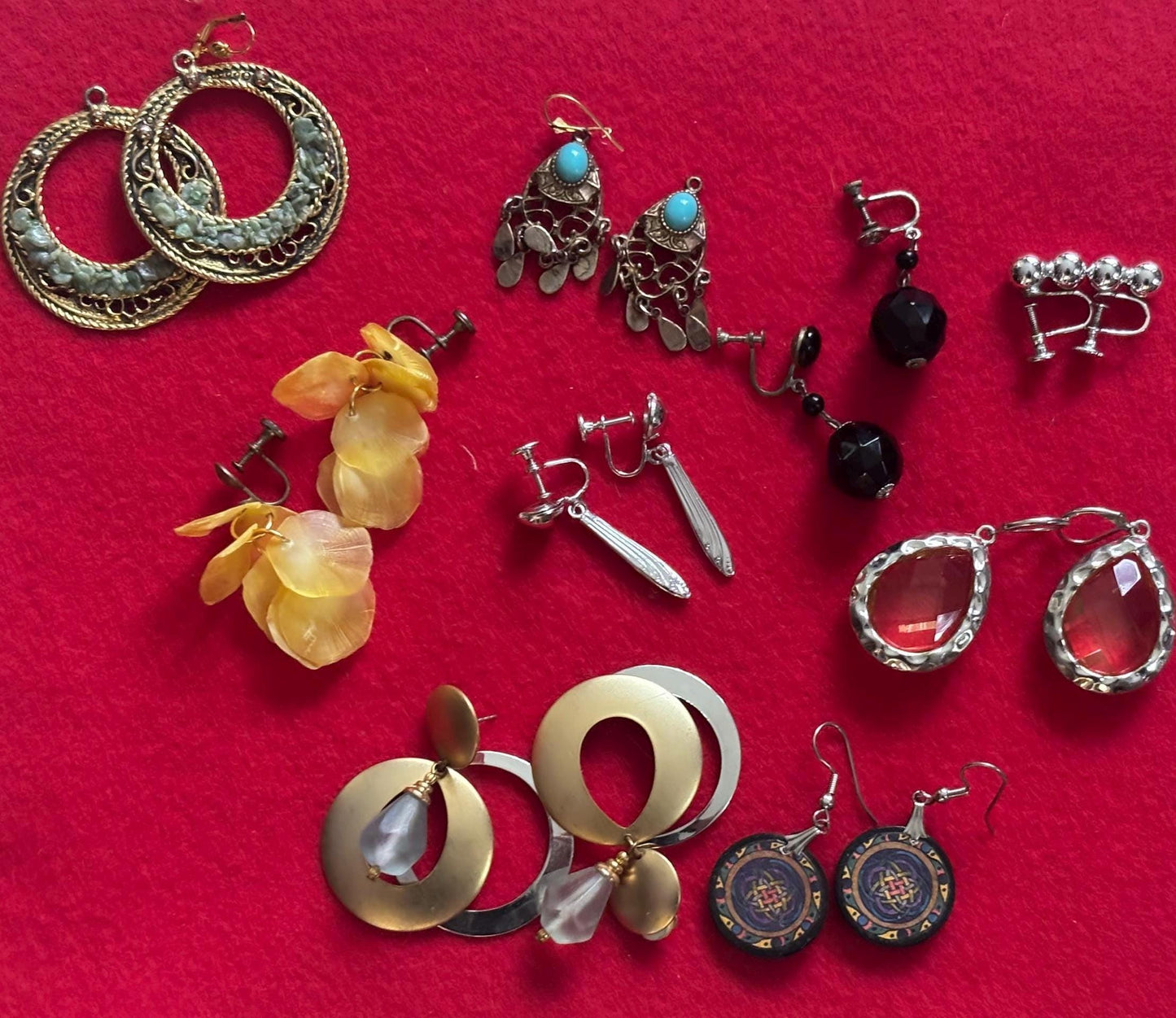 Vintage Earring Collection Bulk Jewelry Variety Lover Antiques and Vintage