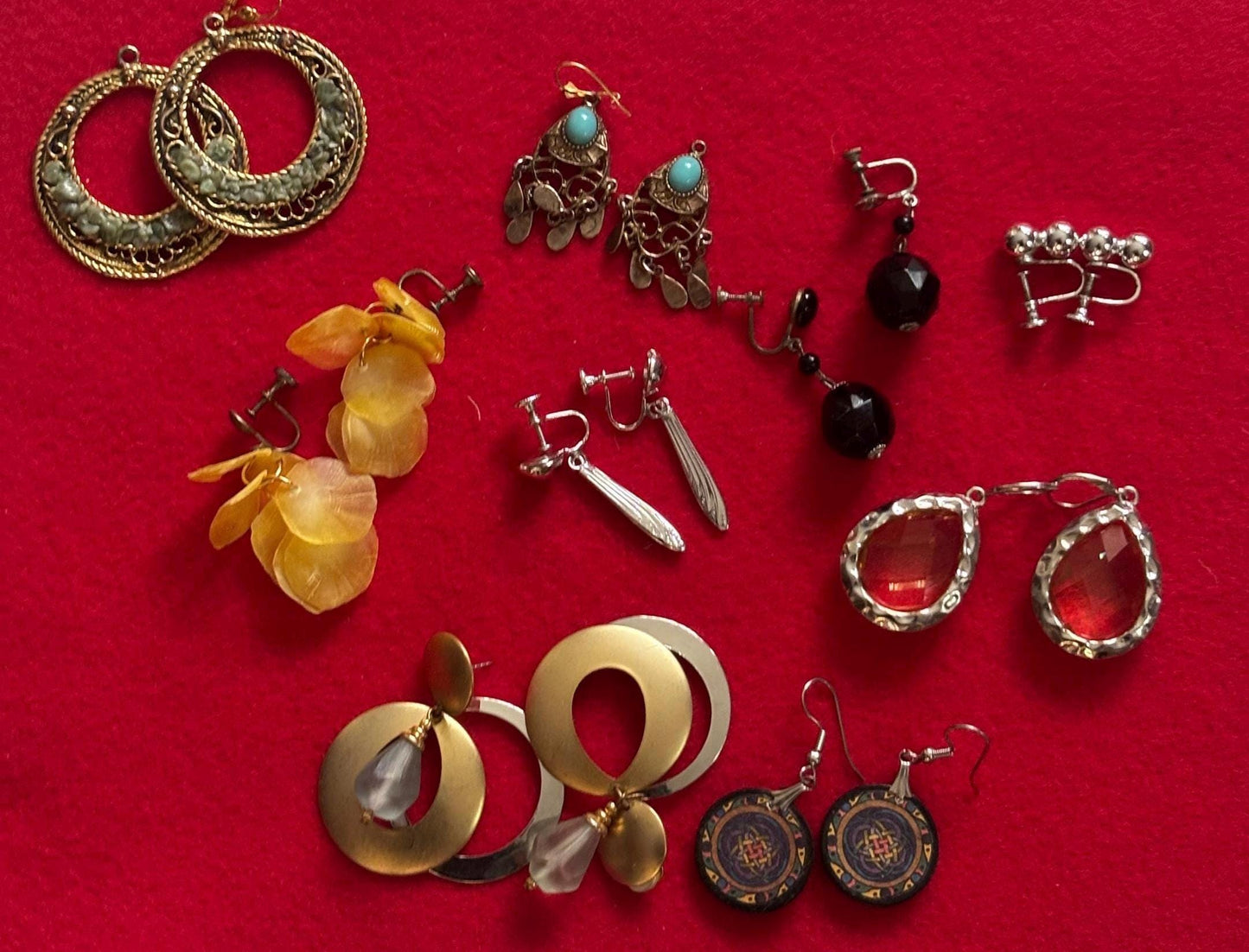 Vintage Earring Collection Bulk Jewelry Variety Lover Antiques and Vintage