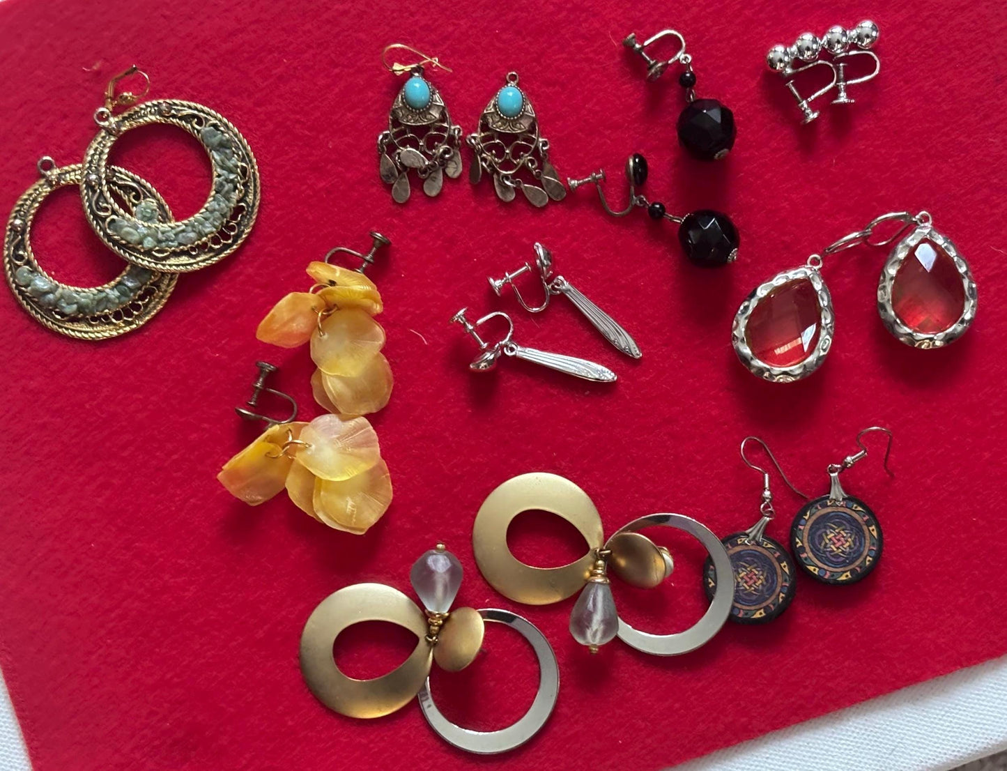 Vintage Earring Collection Bulk Jewelry Variety Lover Antiques and Vintage