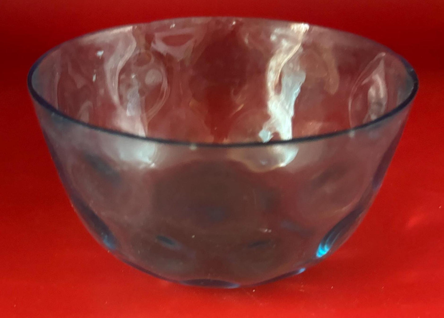 Vintage Kosta Boda Blue Glass Bowl Lover Antiques and Vintage