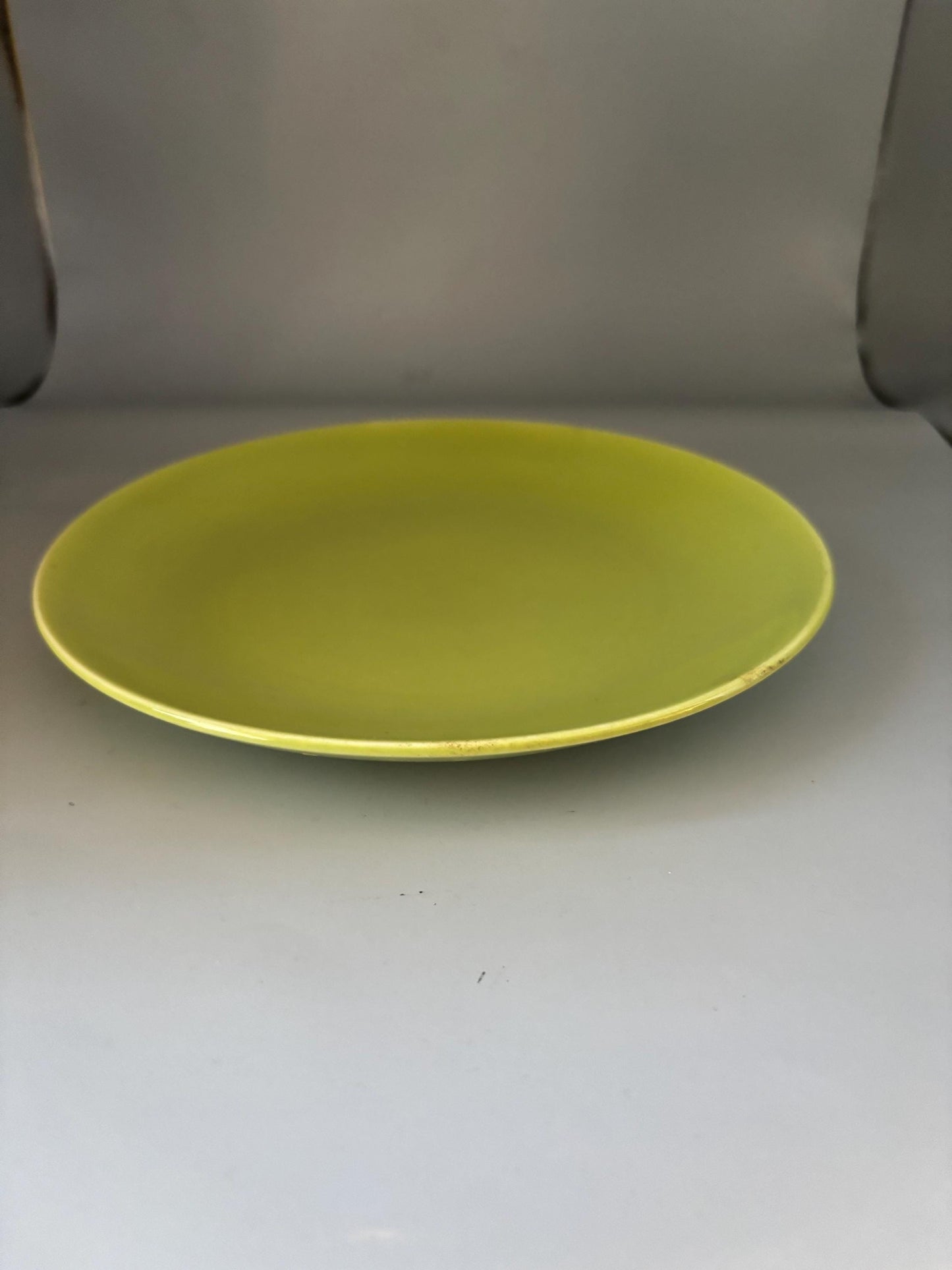 Vintage Homer Laughlin Rhythm Green Luncheon Plate Lover Antiques and Vintage