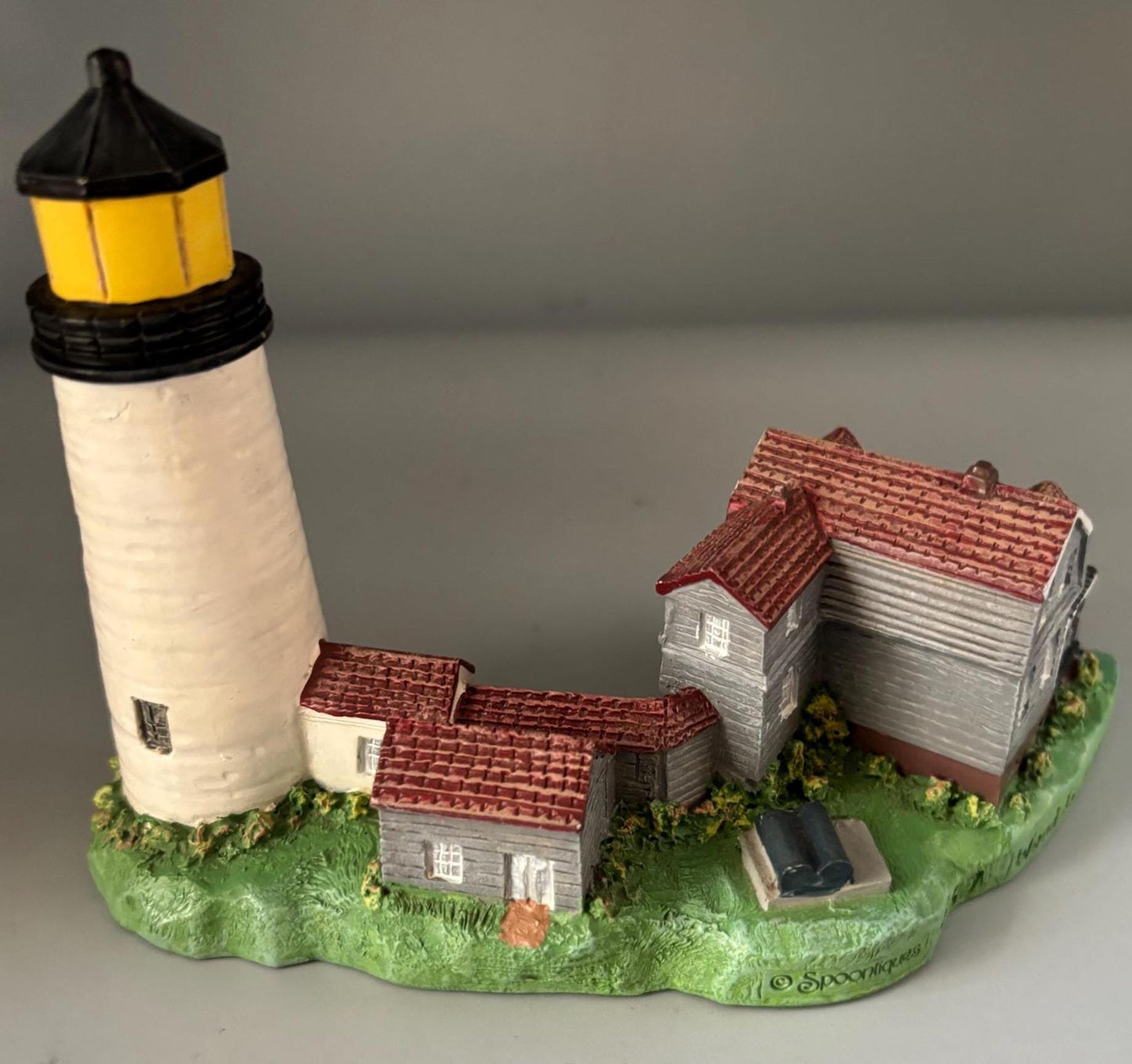 Vintage Hand Painted Plaster Model of the Boston Harbour Lover Antiques and Vintage