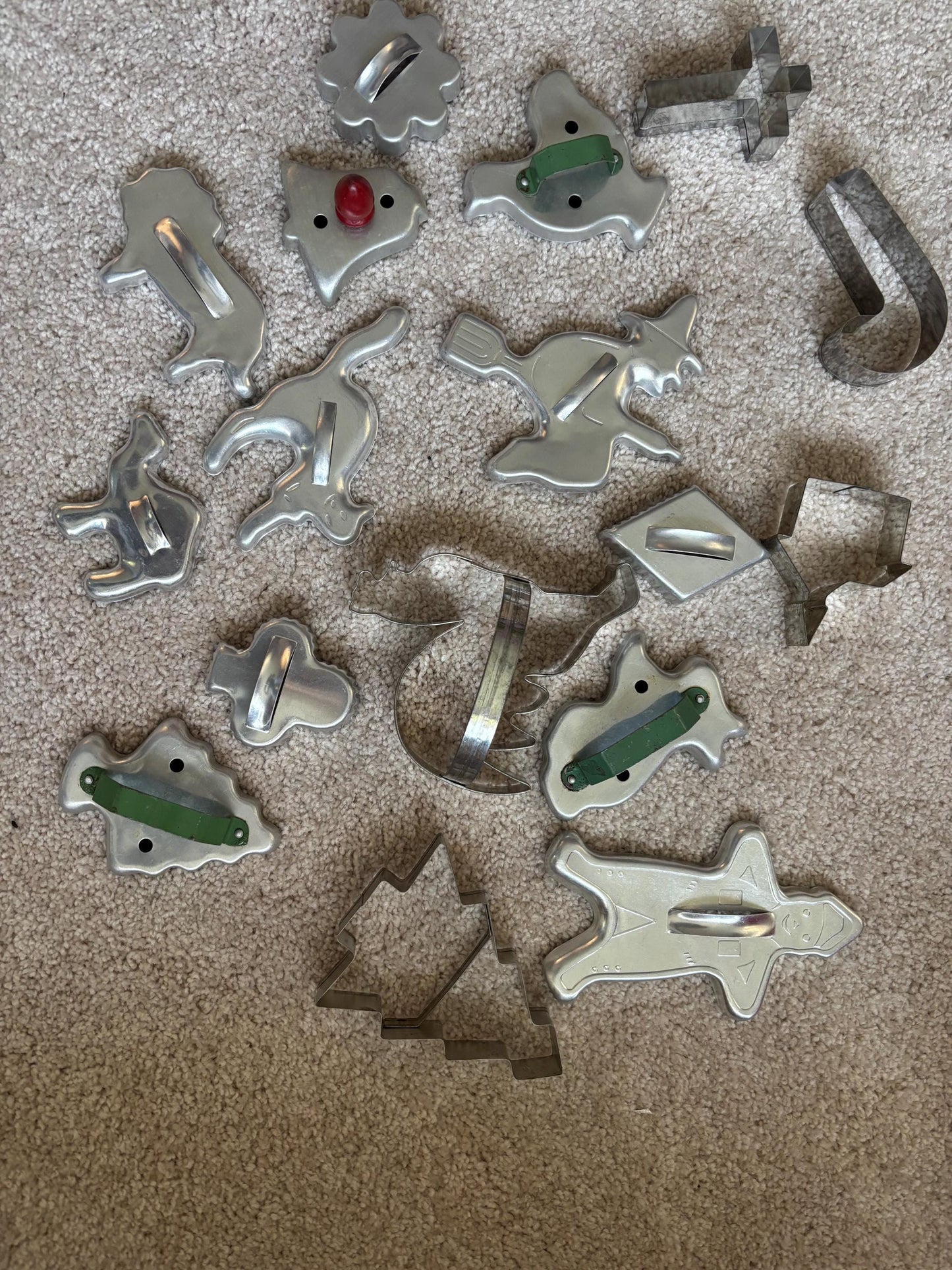 Vintage Collection of Tin Cookie Cutters Variety Lot Lover Antiques and Vintage
