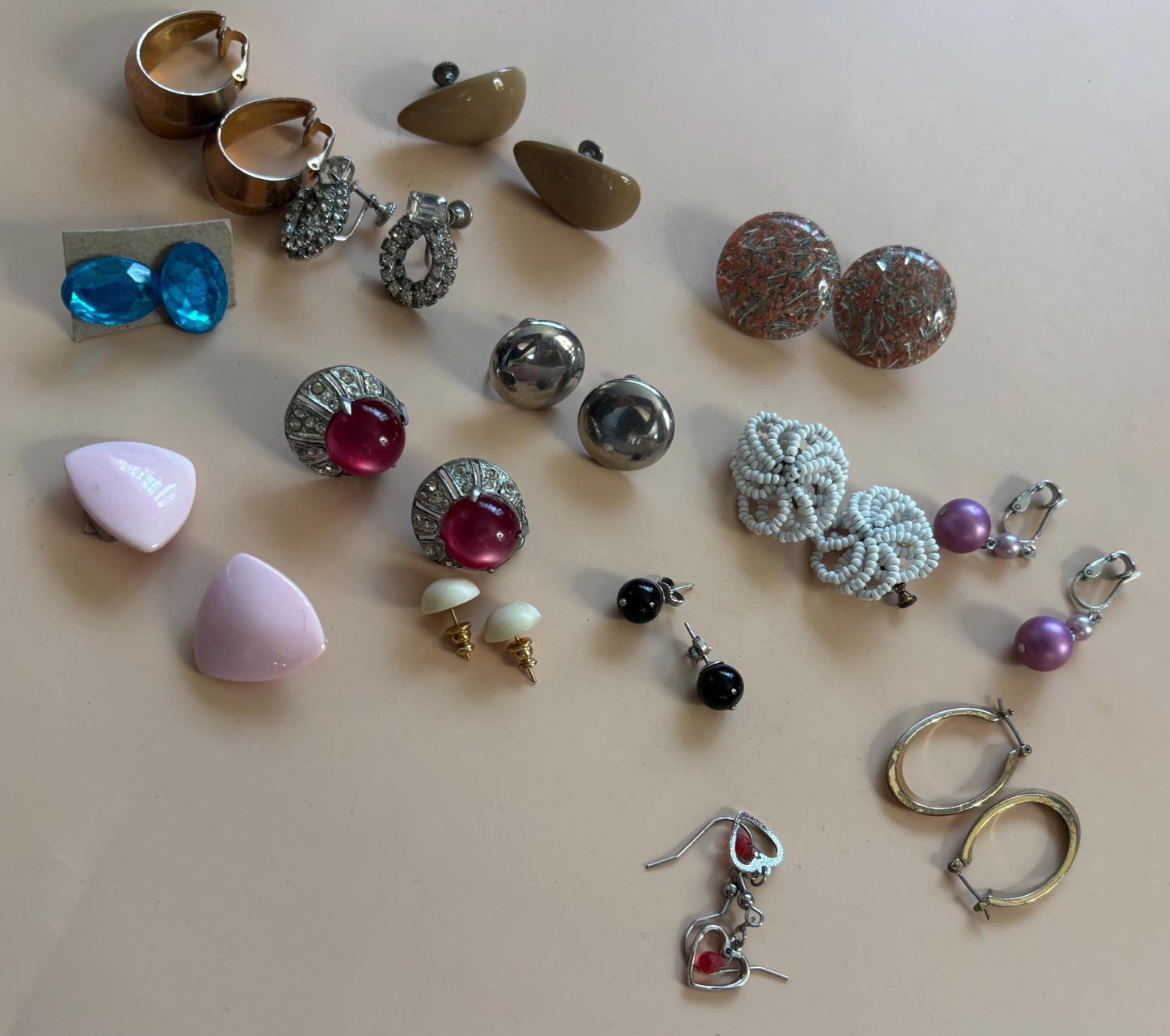 Vintage Earrings Collection Variety Jewelry Lot Lover Antiques and Vintage