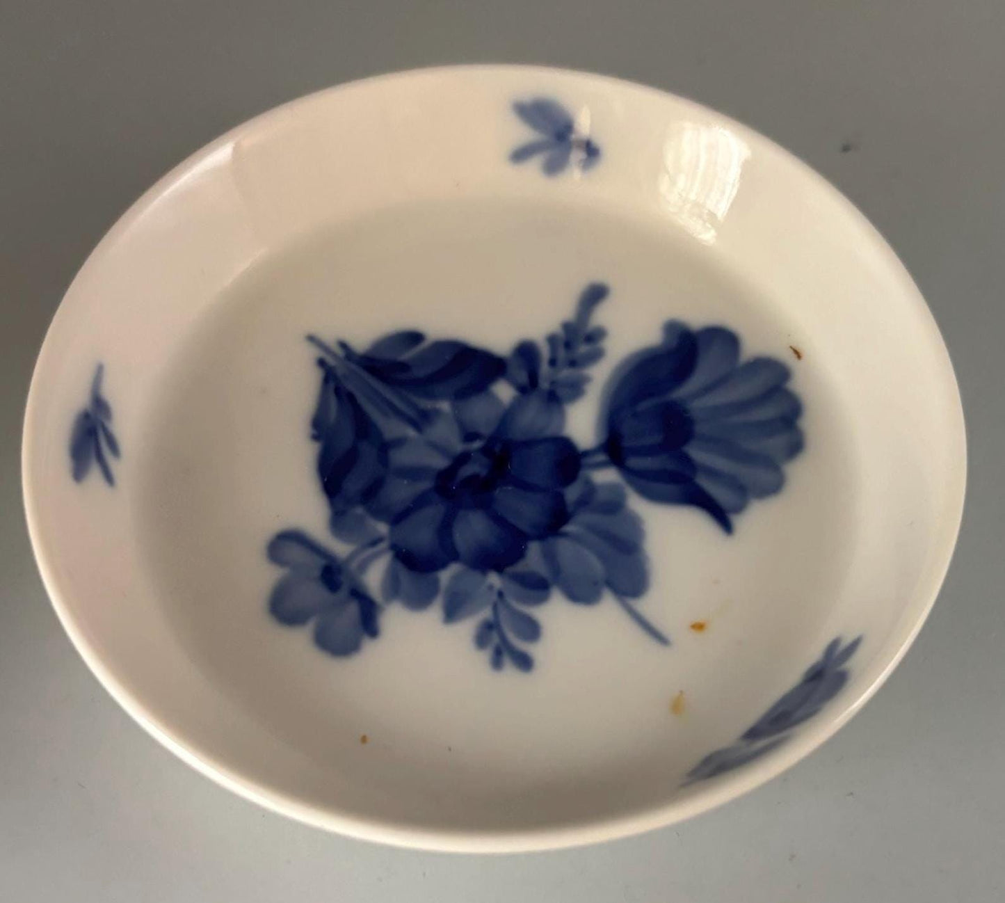 Vintage Royal Copenhagen Serving Dish Cobalt Blue on Porcelain Numbered Lover Antiques and Vintage