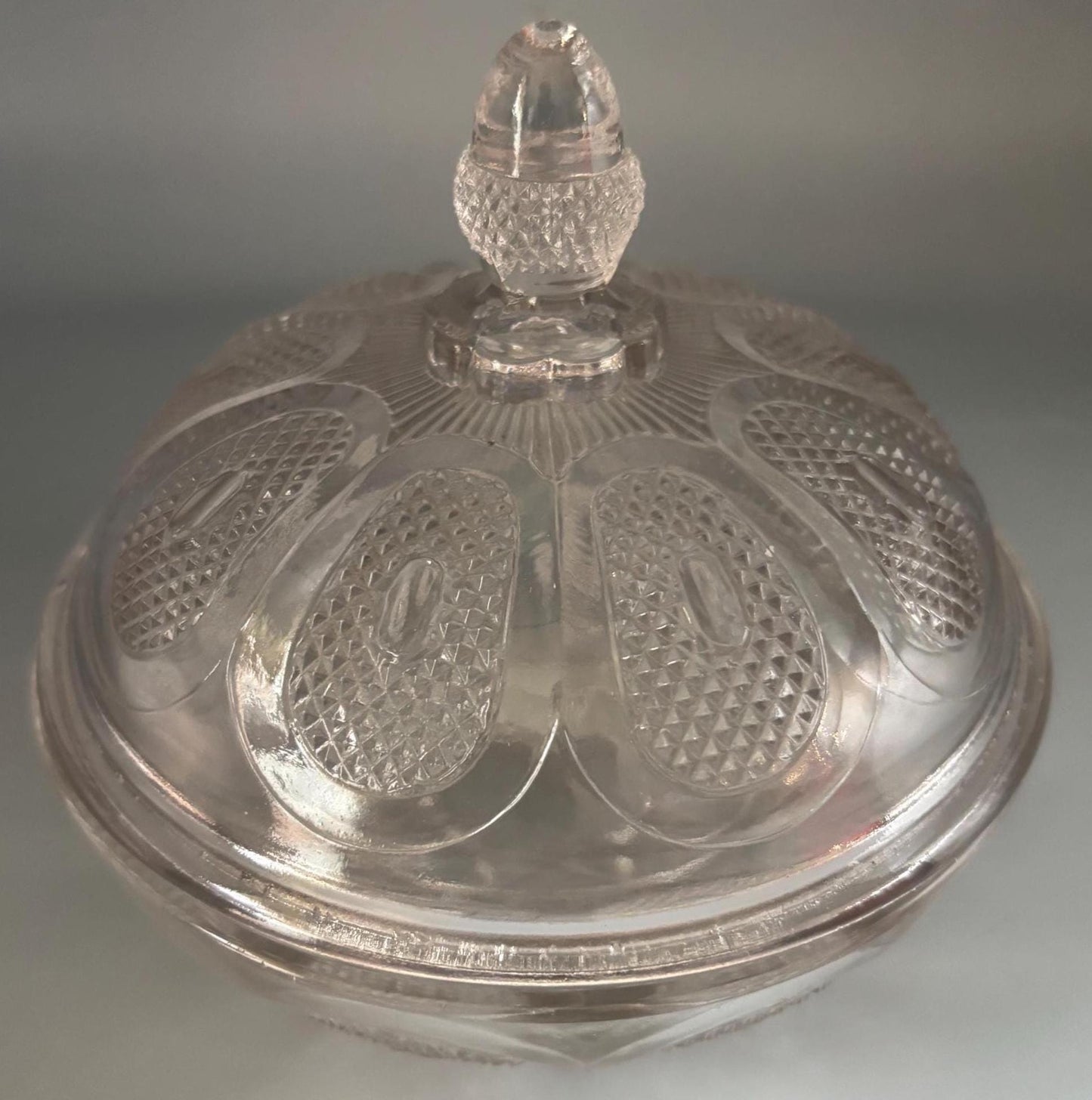 Antique EAPG Glass Candy Covered Dish Butter Dome with Cover Lover Antiques and Vintage