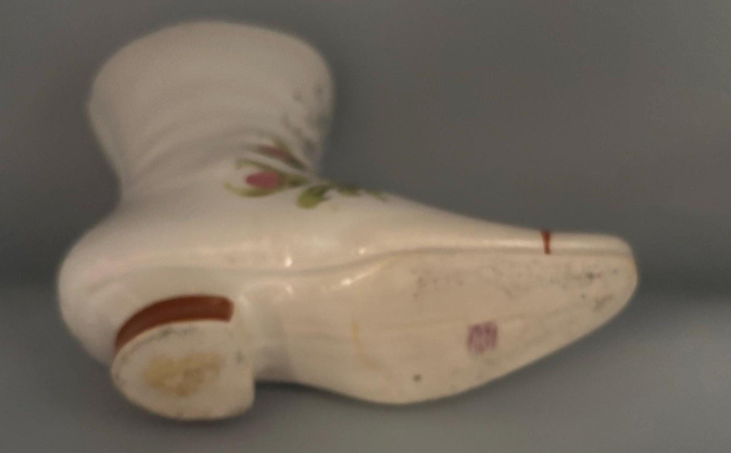 Vintage Porcelain Lace Up Boot Shoe Princess Slipper Lover Antiques and Vintage