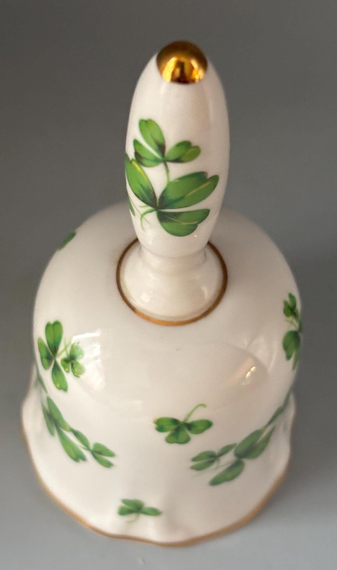 Vintage Shamrock Bell by Hammersley & Co. Bone China Made in England Lover Antiques and Vintage