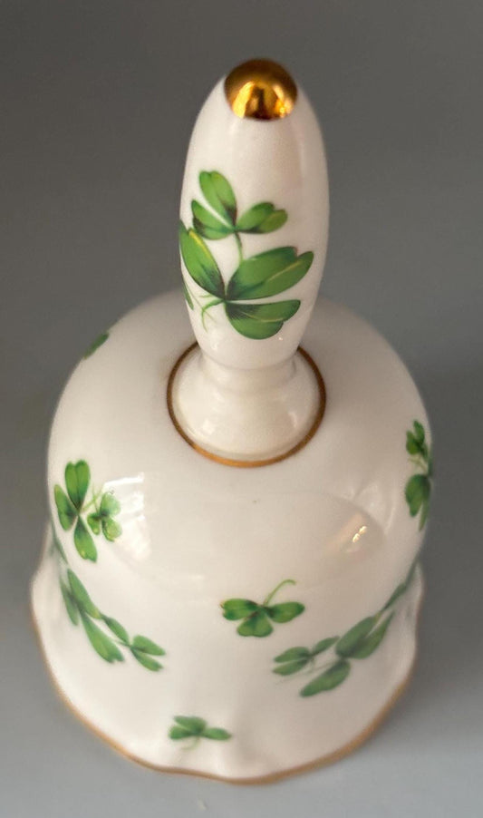Vintage Shamrock Bell by Hammersley & Co. Bone China Made in England Lover Antiques and Vintage