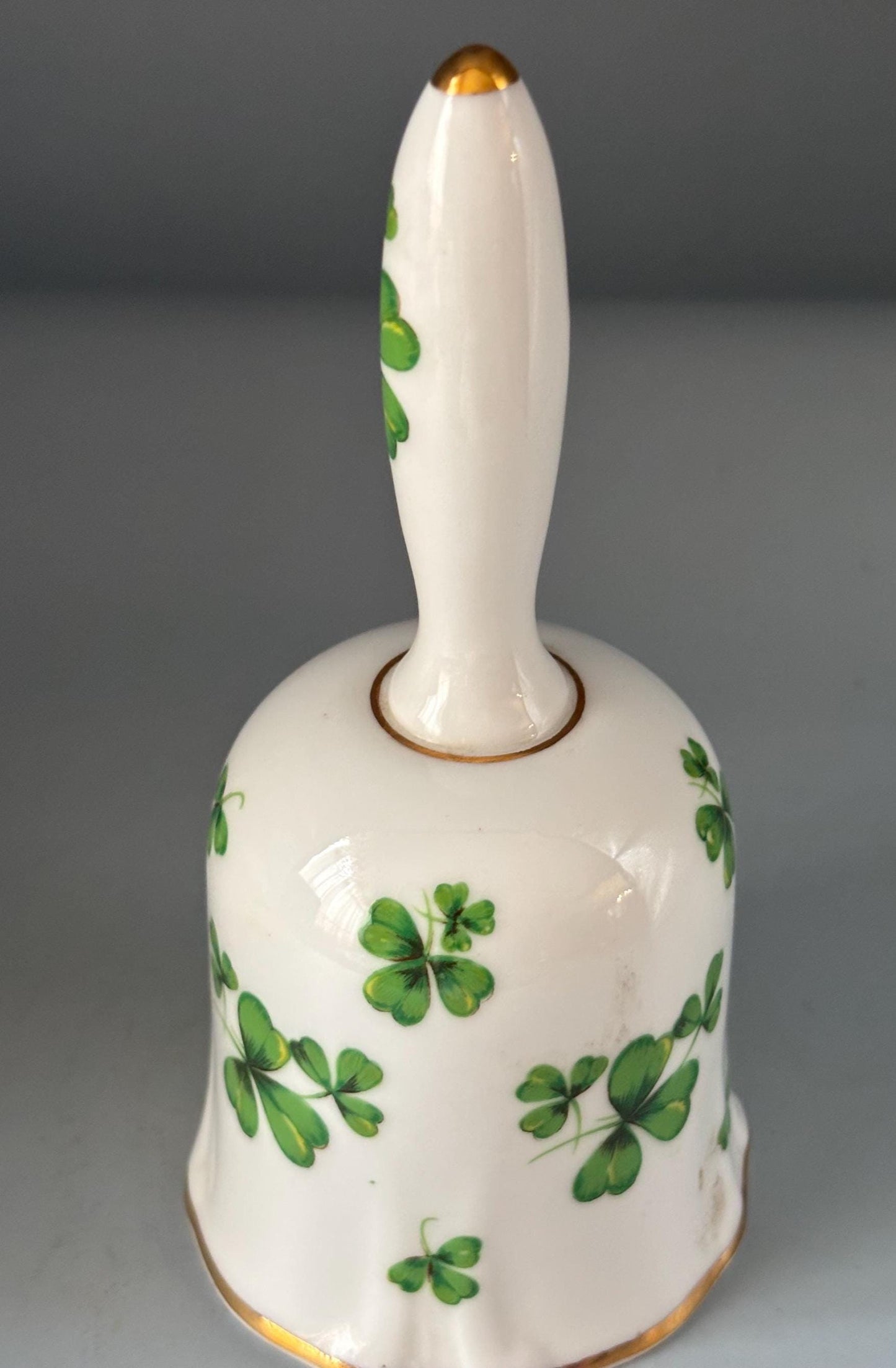 Vintage Shamrock Bell by Hammersley & Co. Bone China Made in England Lover Antiques and Vintage