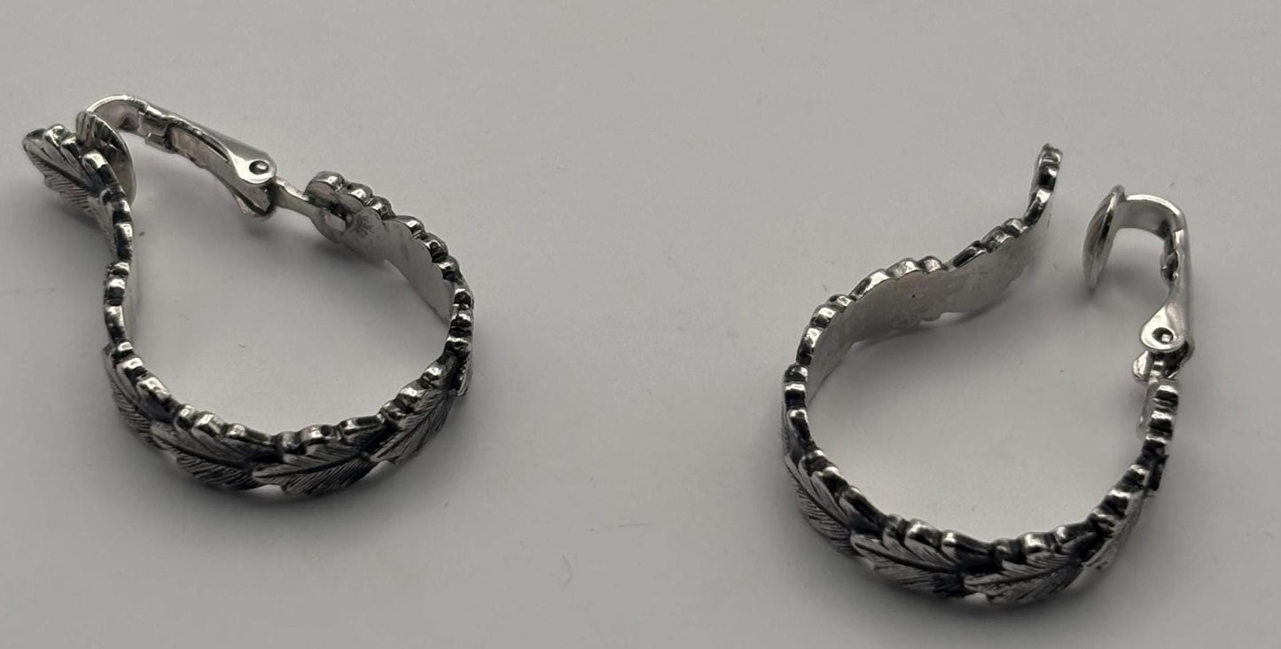 Vintage Mustard Silver Enamel Earrings Lover Antiques and Vintage