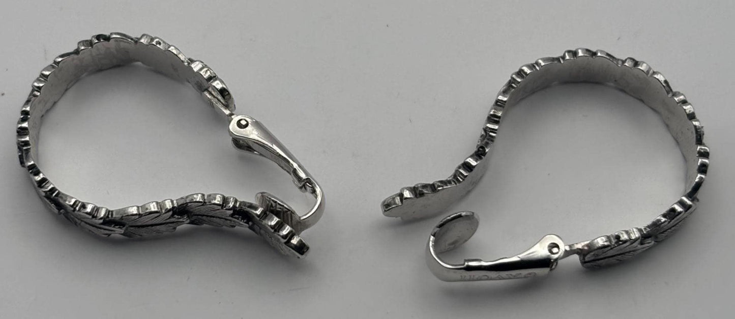 Vintage Mustard Silver Enamel Earrings Lover Antiques and Vintage